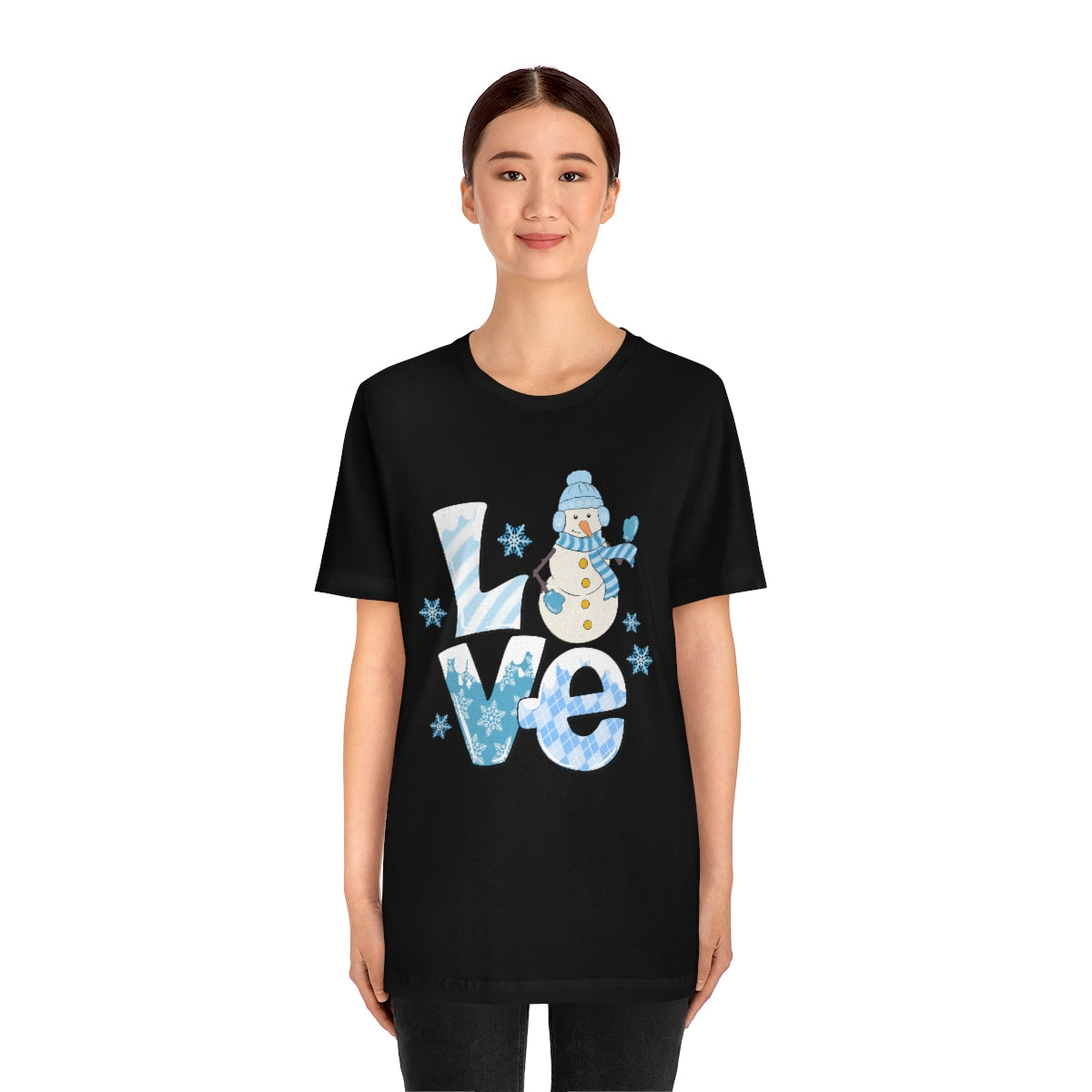 Love Snow Winter Holiday Snowman Shirt