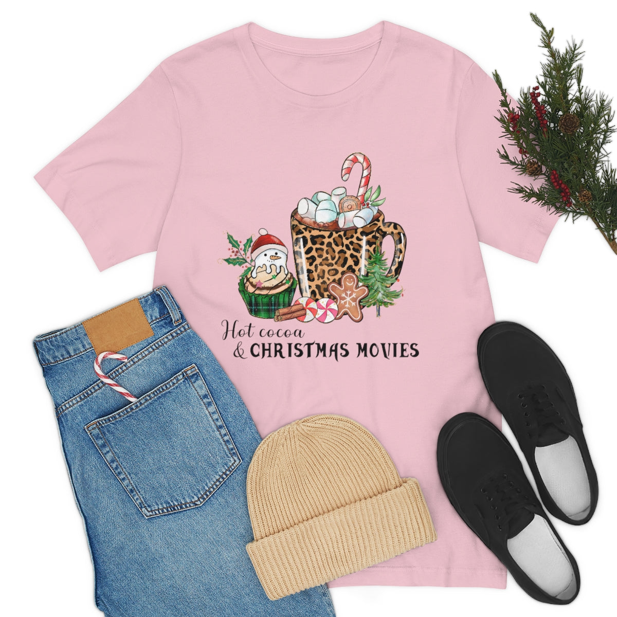 Hot Cocoa and Christmas Movies Shirt