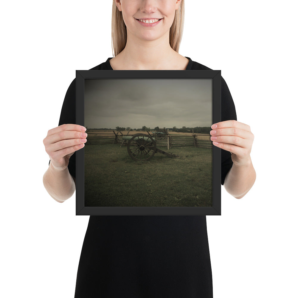 Gettysburg Field Cannons Framed poster