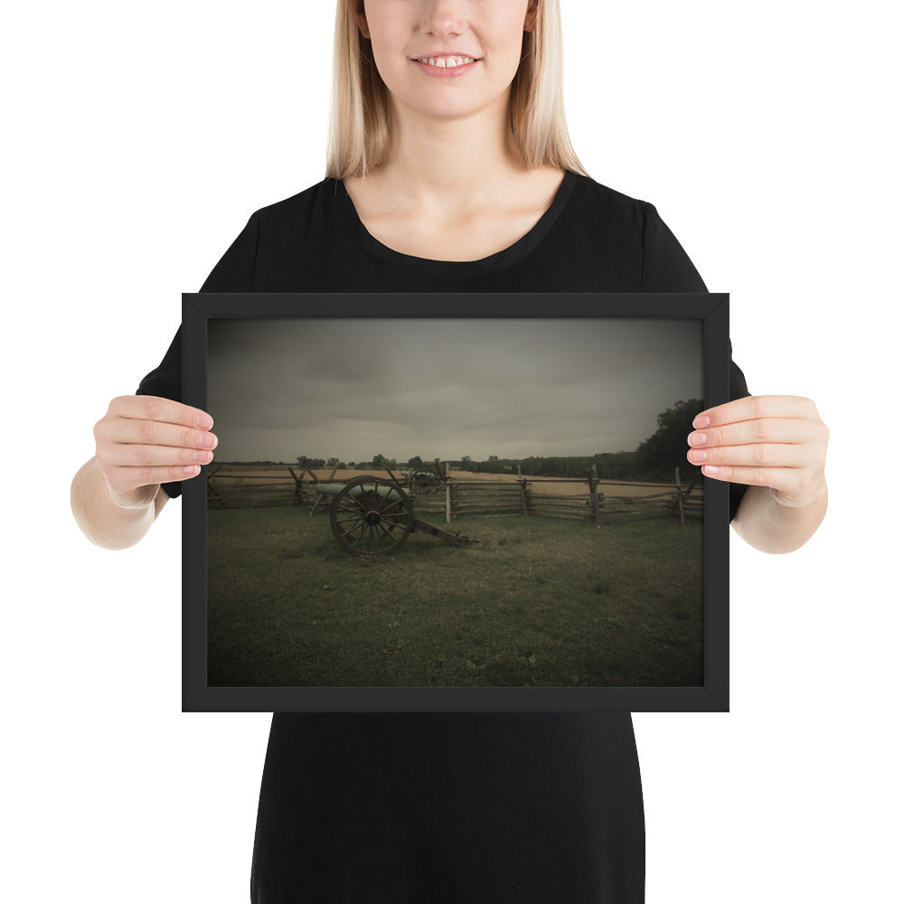 Gettysburg Field Cannons Framed poster