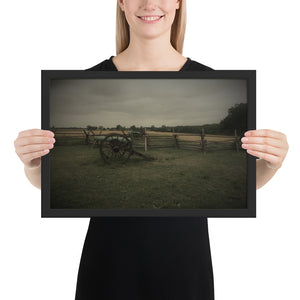 Gettysburg Field Cannons Framed poster