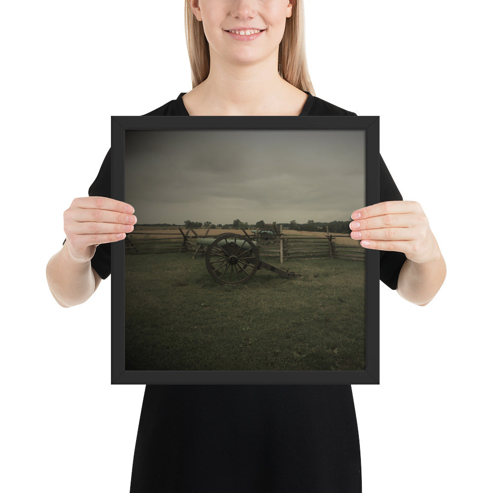 Gettysburg Field Cannons Framed poster