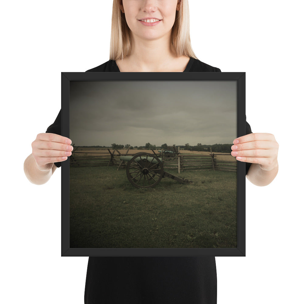 Gettysburg Field Cannons Framed poster