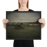 Load image into Gallery viewer, Gettysburg Field Cannons Framed poster
