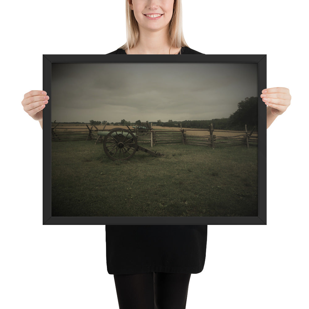 Gettysburg Field Cannons Framed poster