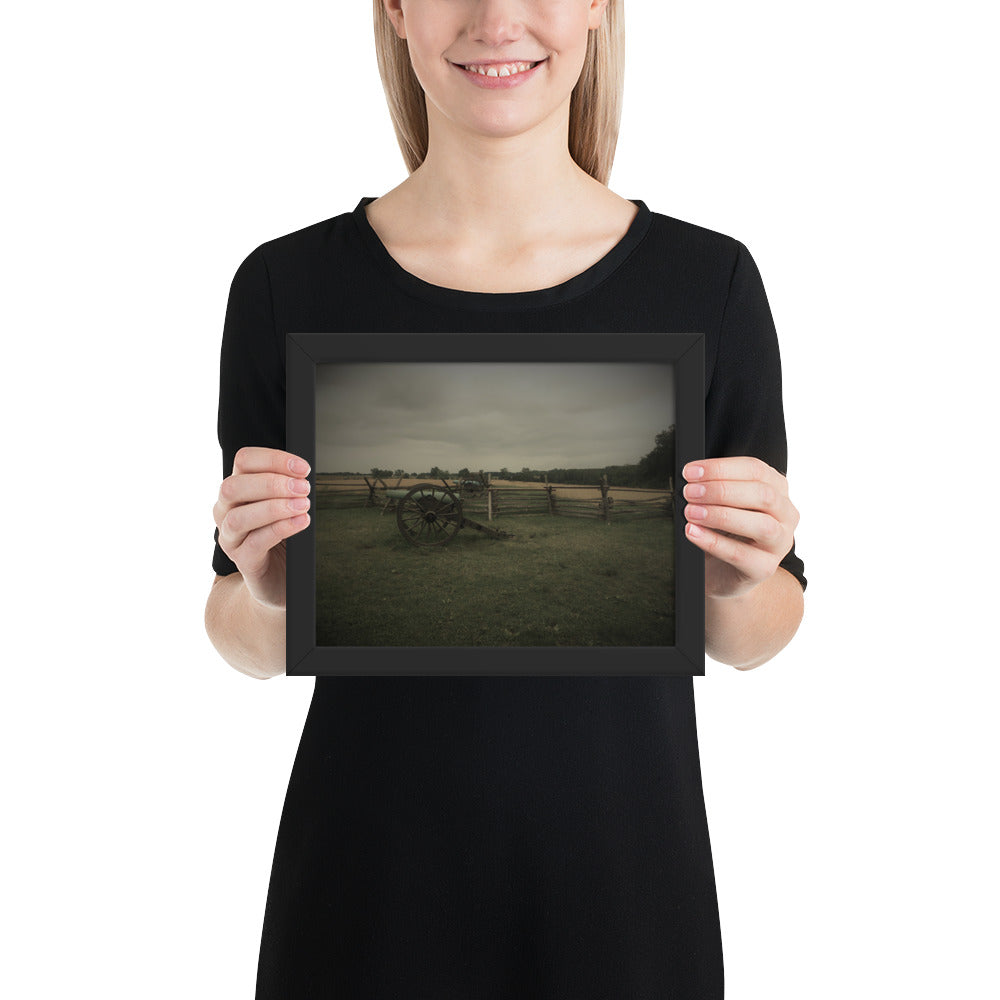 Gettysburg Field Cannons Framed poster