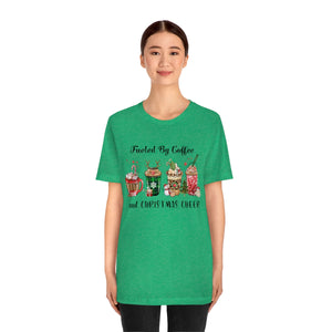 Fueled By Coffee And Christmas Cheer Tee - Adult Graphic Shirts