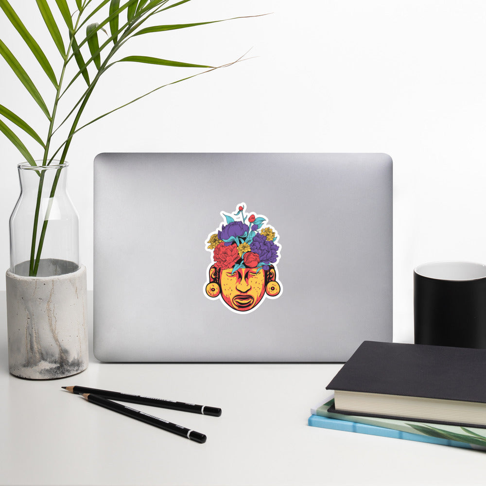 Aztec Floral Design Bubble-free stickers