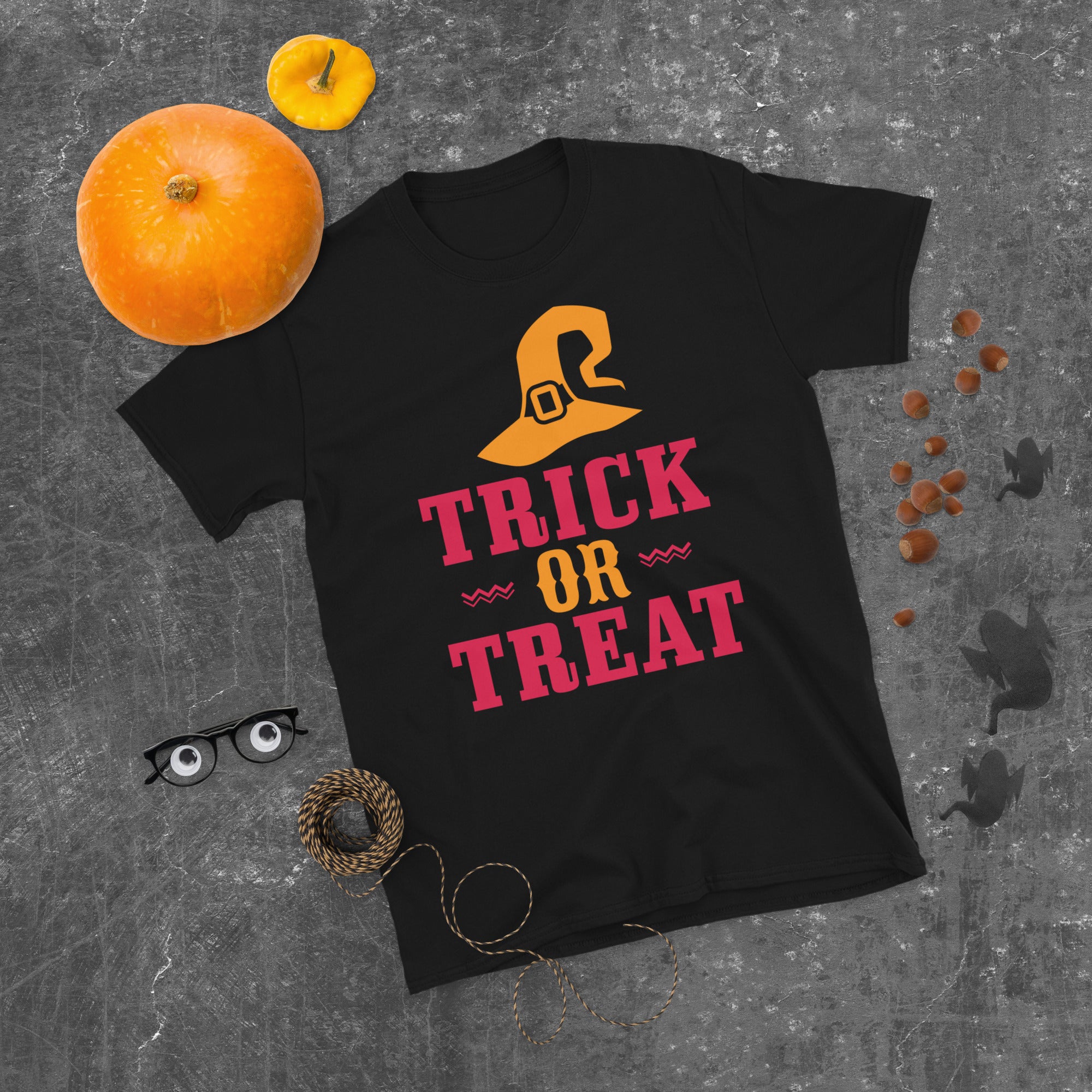 Trick Or Treat Short-Sleeve With Witches Hat T-Shirt