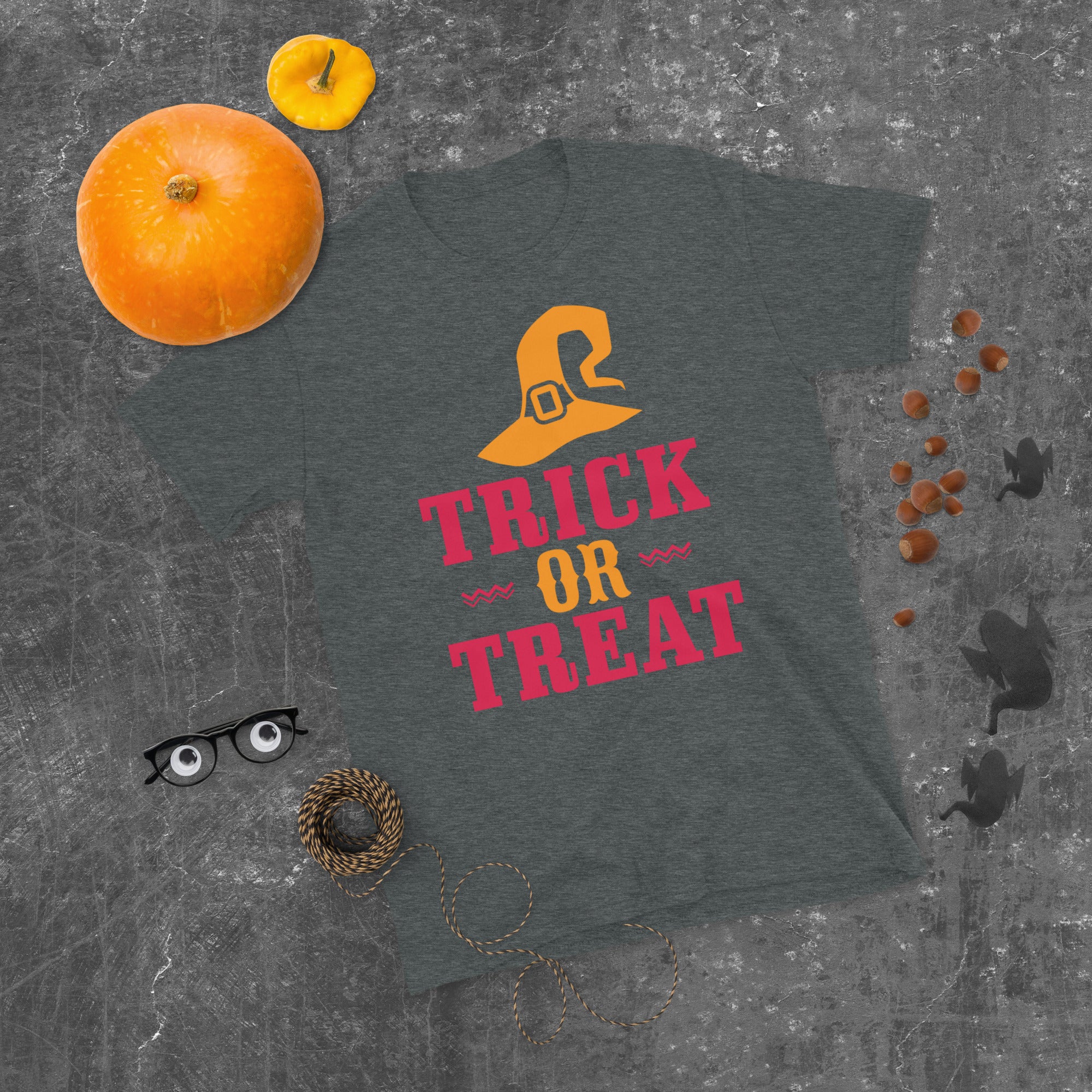 Trick Or Treat Short-Sleeve With Witches Hat T-Shirt