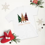 Load image into Gallery viewer, Flannel Christmas Tree Happy Holidays T-Shirt
