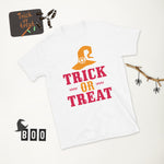 Load image into Gallery viewer, Trick Or Treat Short-Sleeve With Witches Hat T-Shirt
