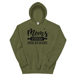 Load image into Gallery viewer, Open 24 Hours Mom&#39;s Kitchen Hoodie

