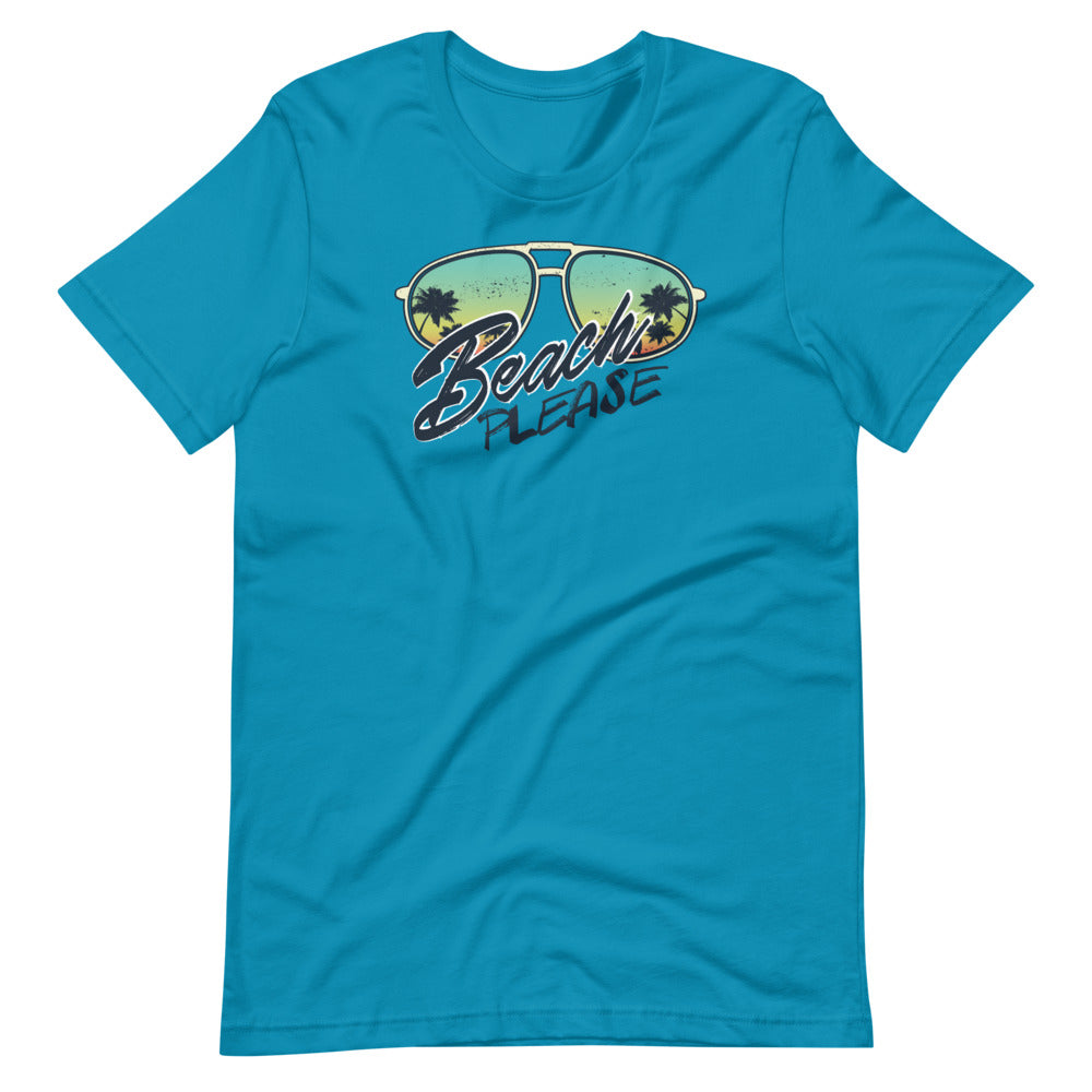 Beach please short-sleeve unisex t-shirt