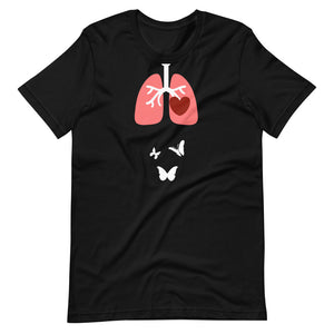 Butterflies In the Stomach Heart Lungs Organs Shirt