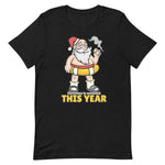 Load image into Gallery viewer, Funny Santa With Bathing Suit Inflatable Tube Christmas Cancelled This Year T-Shirt
