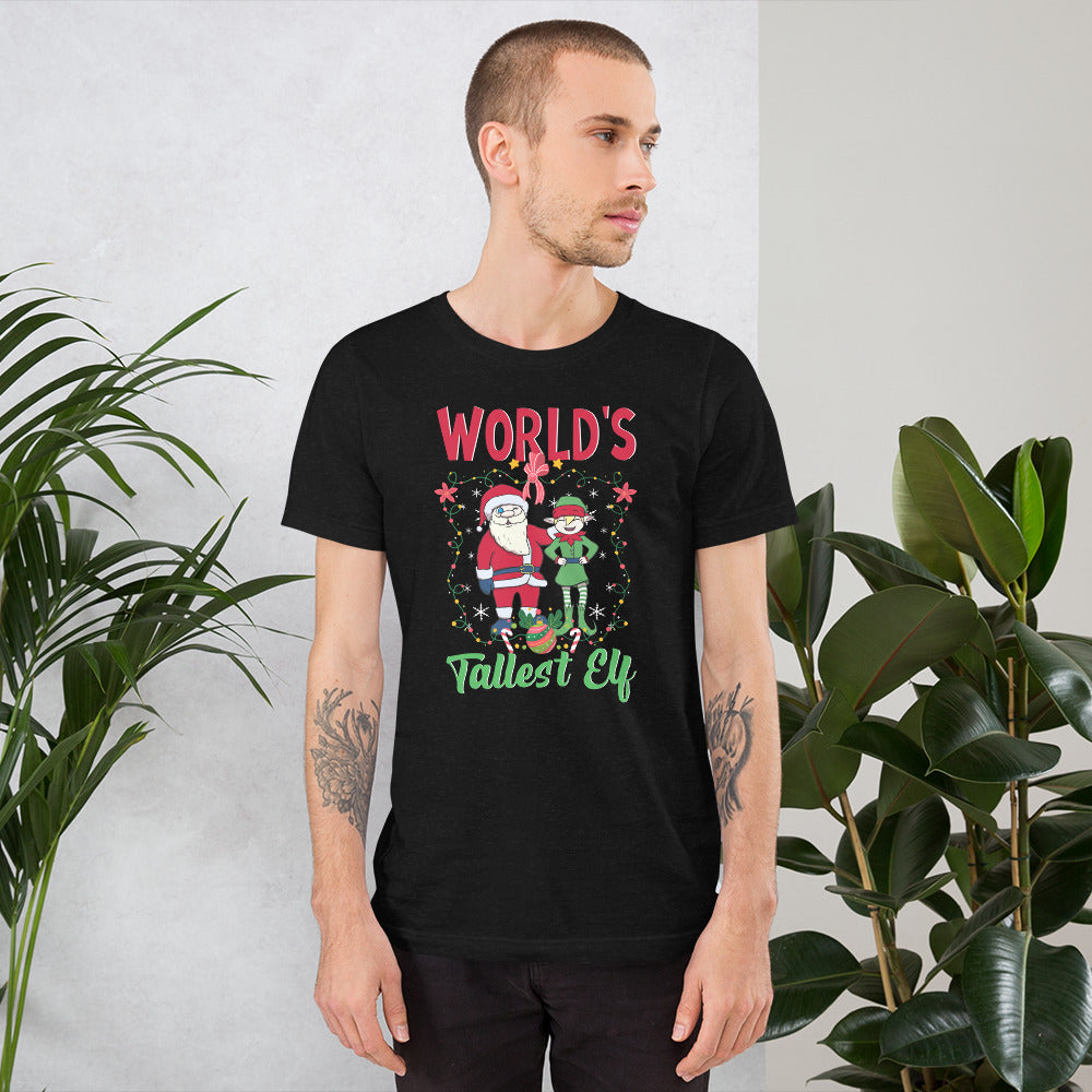 World's Tallest Elf Christmas Shirt For Adults - Santa & Elf Shirt