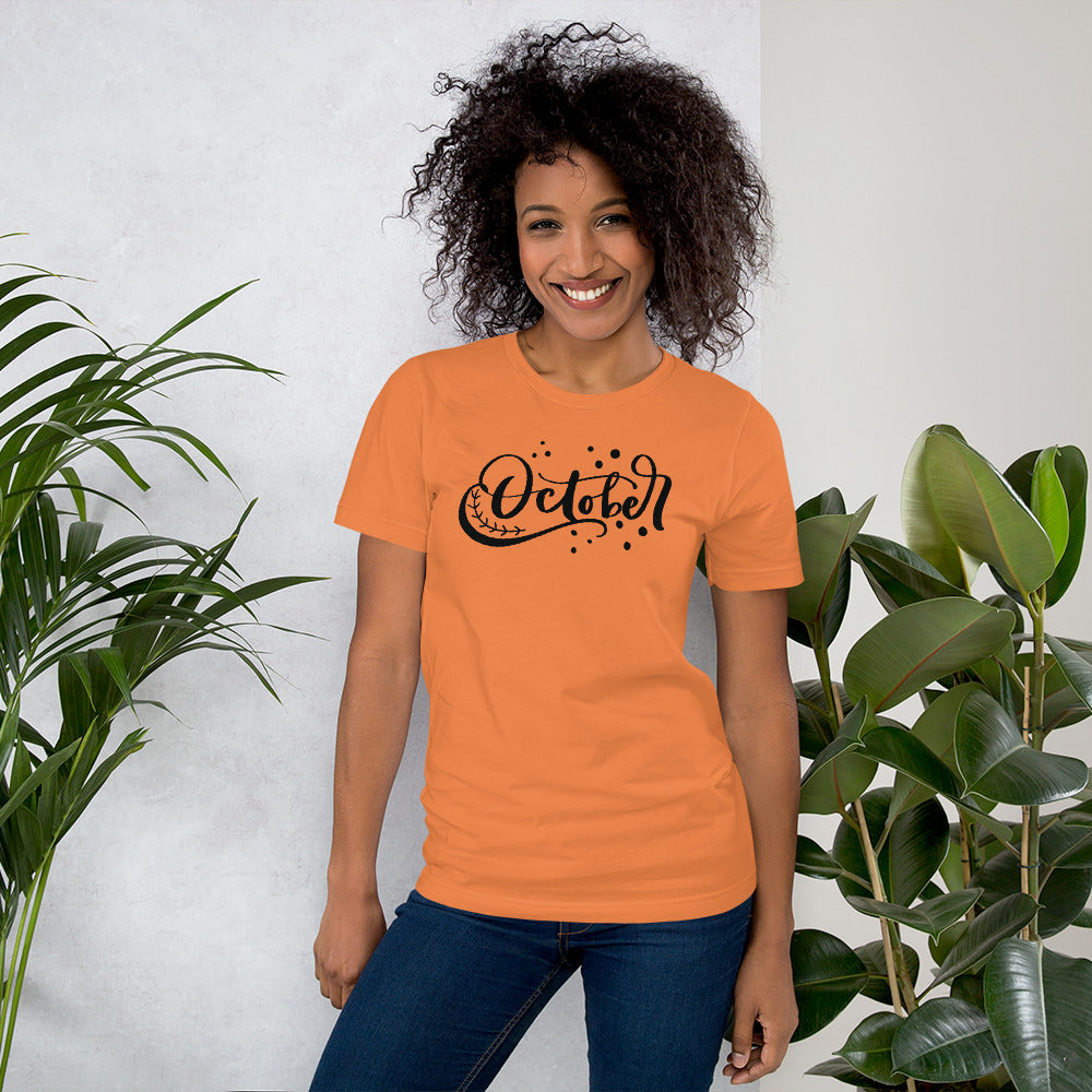 October Unisex t-shirt