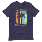 Load image into Gallery viewer, The Beach Calms My Soul Shirt - Beach T-Shirts For Men &amp; Women
