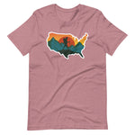 Load image into Gallery viewer, United States Mountains Sun Hiking T-Shirt for Hikers
