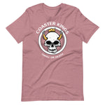 Load image into Gallery viewer, Coaster Kings Thrill Or Death King Skull Shirt For Roller Coaster Enthusiasts
