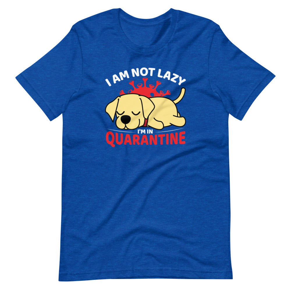 Funny I am Lazy Dog I'm In Quarantine Shirt For Dog Lovers