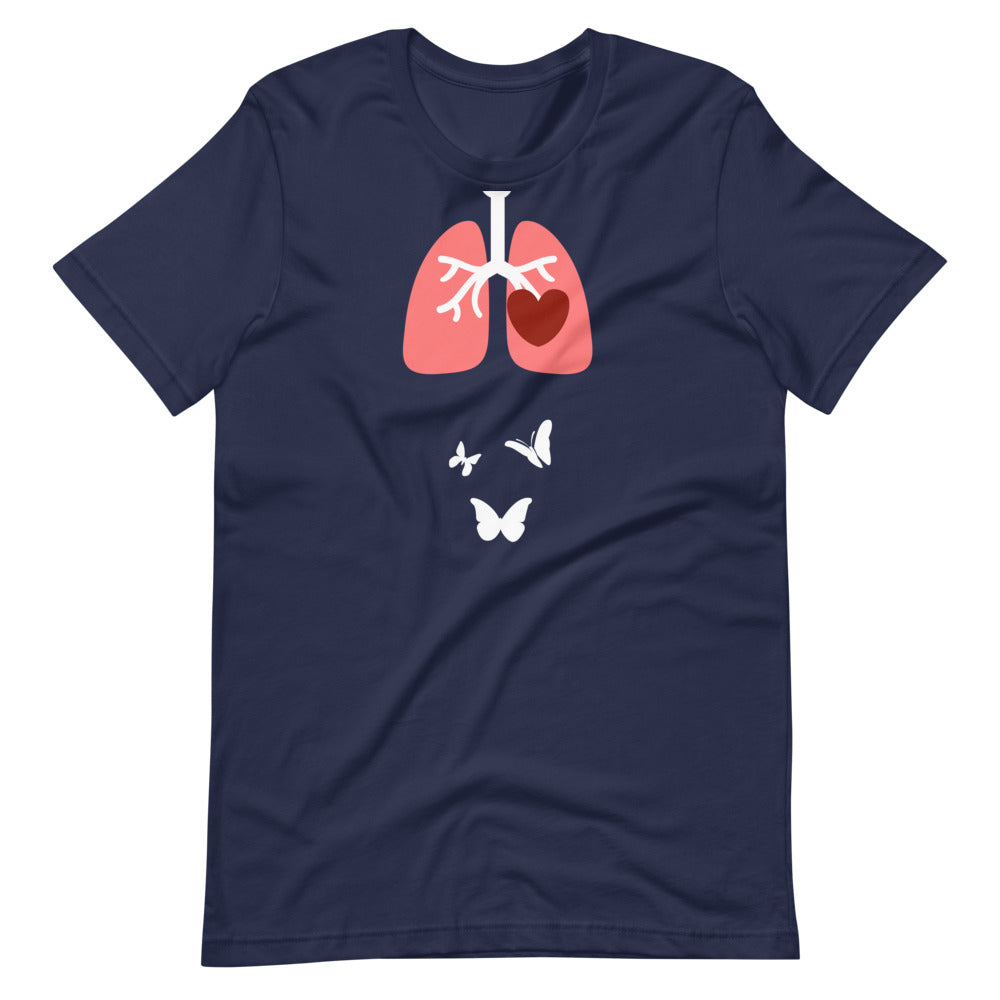 Butterflies In the Stomach Heart Lungs Organs Shirt