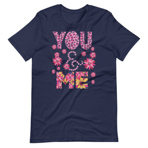 You & me flower designed shirt