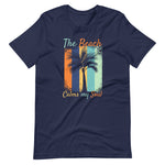 Load image into Gallery viewer, The Beach Calms My Soul Shirt - Palm Tree Tee - Vacation Shirt For Men &amp; Women
