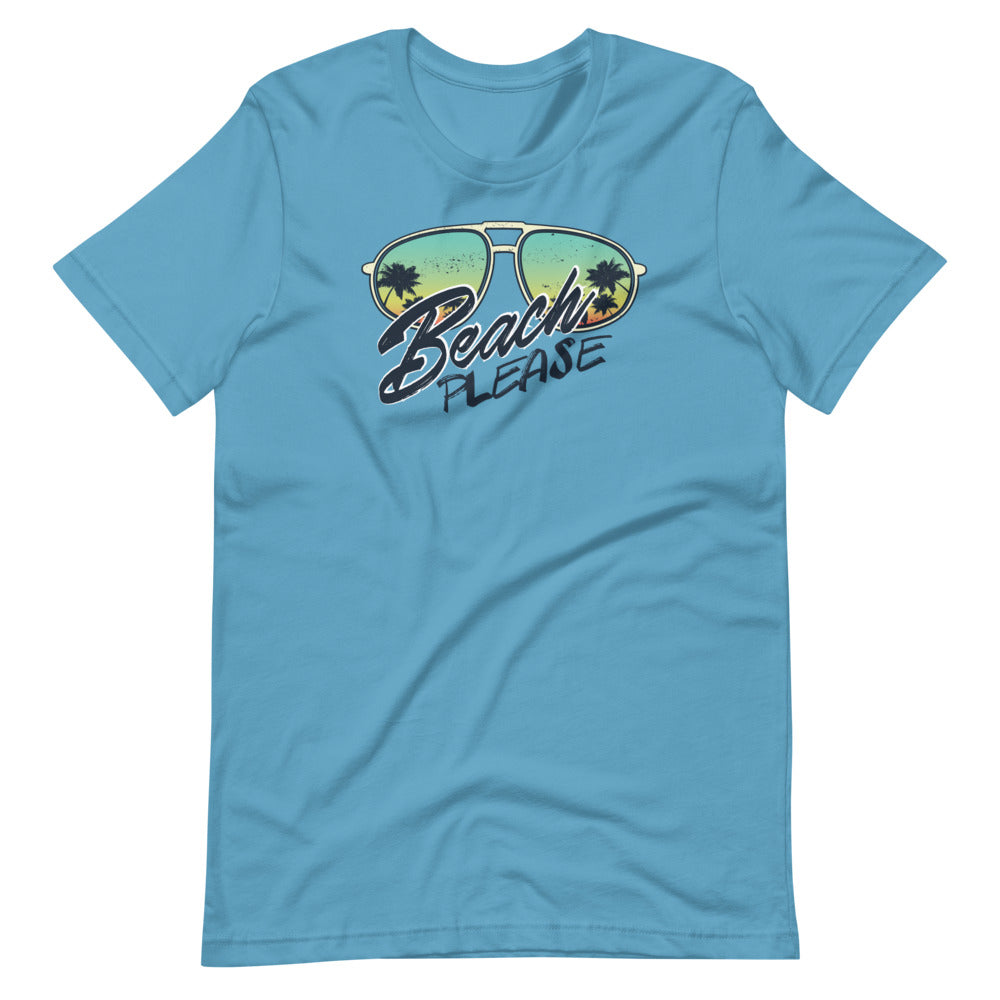 Beach please short-sleeve unisex t-shirt