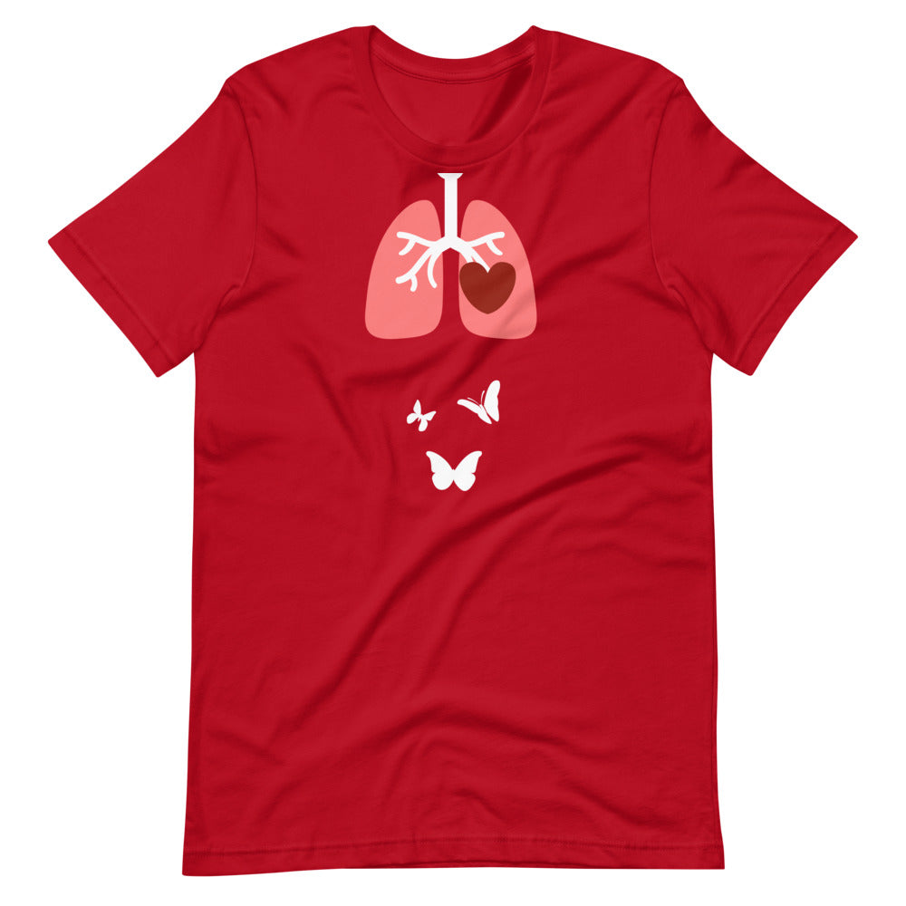 Butterflies In the Stomach Heart Lungs Organs Shirt