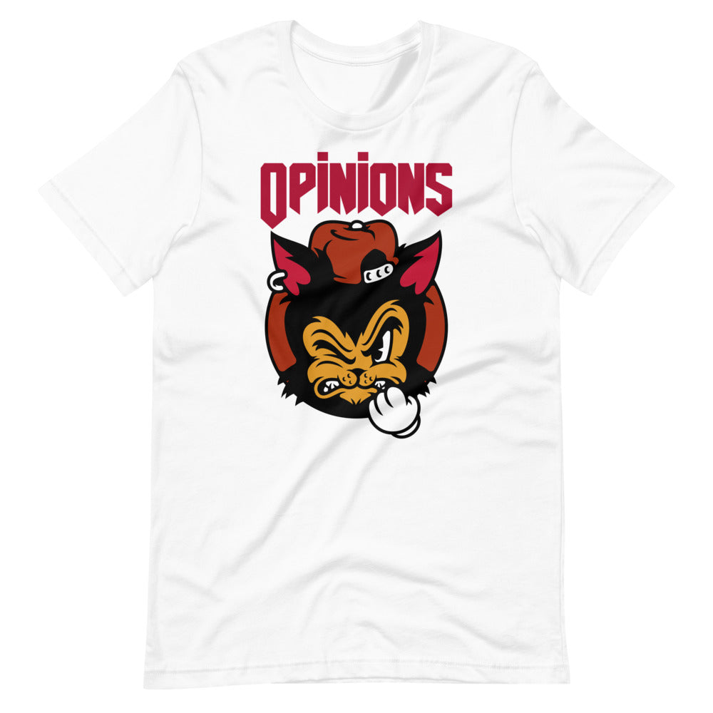 Everyone Has Opinions Tough Cat Short-Sleeve Unisex T-Shirt