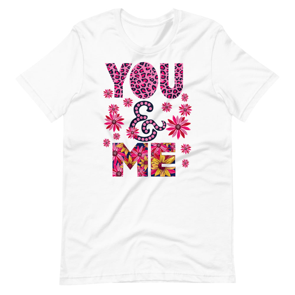 You & me flower designed shirt