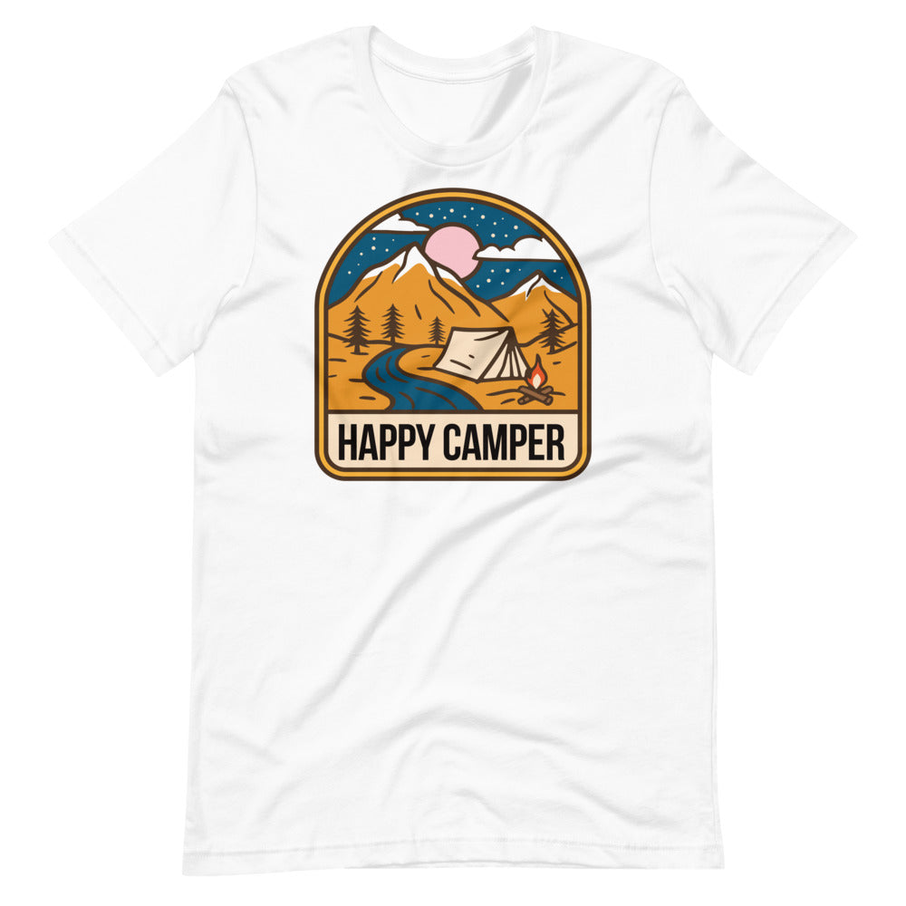 Happy Camper Outdoors Short-Sleeve Unisex T-Shirt