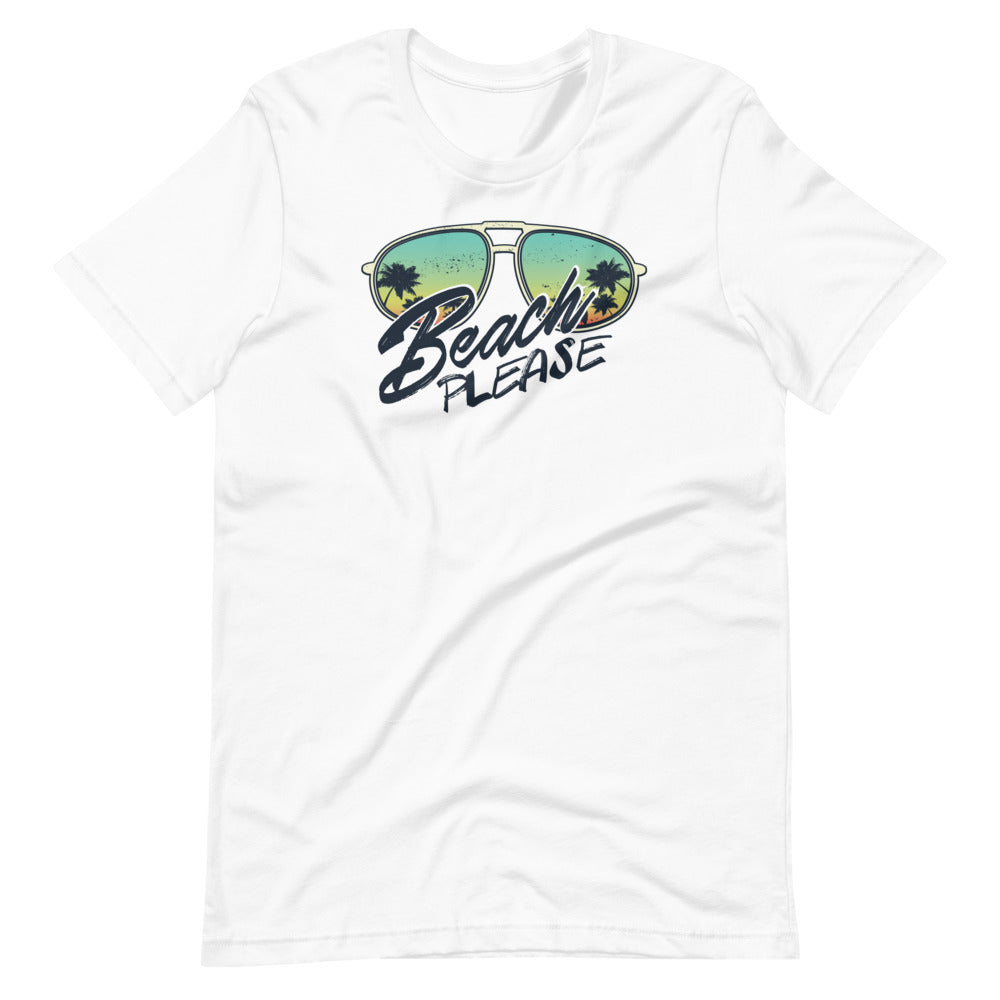 Beach please short-sleeve unisex t-shirt