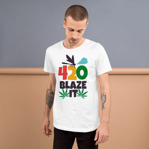420 Blaze It Flower Dragonfly Unisex t-shirt