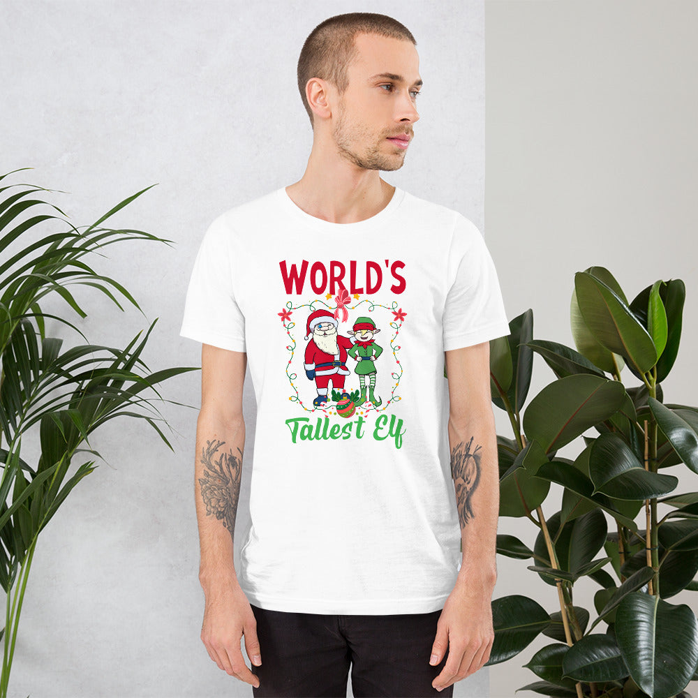 World's Tallest Elf Christmas Shirt For Adults - Santa & Elf Shirt