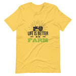 Load image into Gallery viewer, Life is better on the farm shirt - farmer tees
