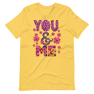 You & me flower designed shirt