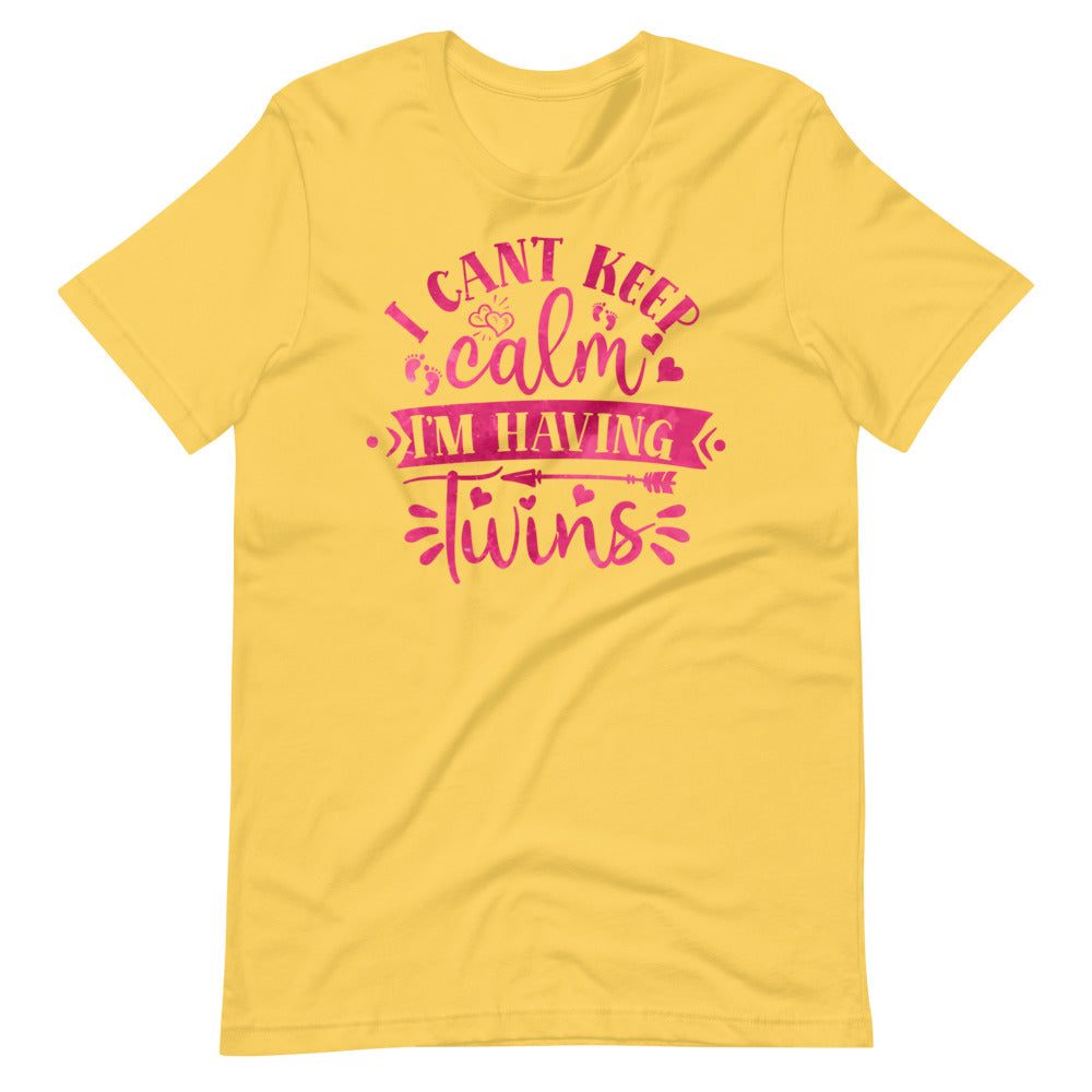 I can't keep calm I'm having twins shirt