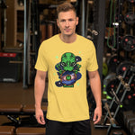 Load image into Gallery viewer, Green Alien Eating Donut Unisex t-shirt
