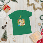 Load image into Gallery viewer, I&#39;ve Been Good All Year Christmas Tree Youth Short Sleeve T-Shirt

