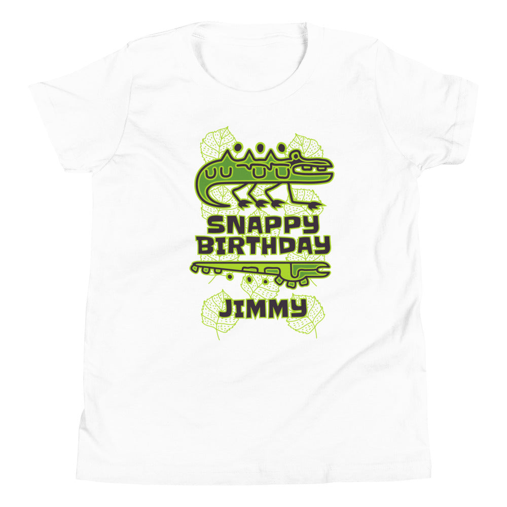 Snappy Birthday Jimmy Youth Short Sleeve T-Shirt