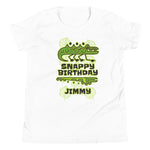 Load image into Gallery viewer, Snappy Birthday Jimmy Youth Short Sleeve T-Shirt
